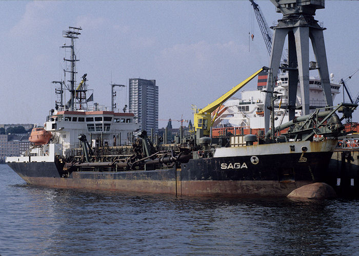 Photograph of the vessel  Saga pictured in Hamburg on 21st August 1995
