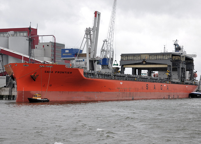 Photograph of the vessel  Saga Frontier pictured at Botlek, Rotterdam on 24th June 2012