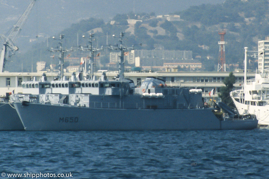Photograph of the vessel FS Sagittaire pictured at Toulon on 15th August 1989
