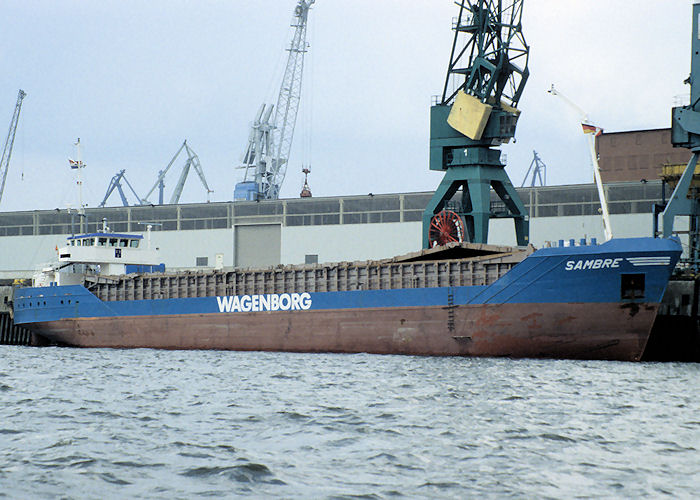 Photograph of the vessel  Sambre pictured in Hamburg on 9th June 1997