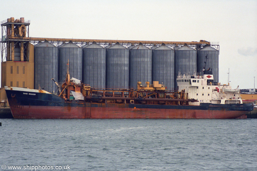 Photograph of the vessel  Sand Weaver pictured at Southampton on 3rd May 2003