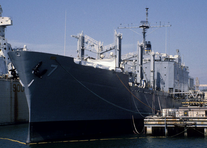 Photograph of the vessel USNS San Jose pictured at San Diego on 16th September 1994
