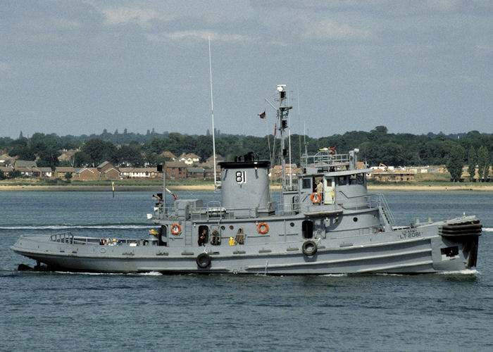 Photograph of the vessel USAV San Sapor pictured on Southampton Water on 14th August 1997