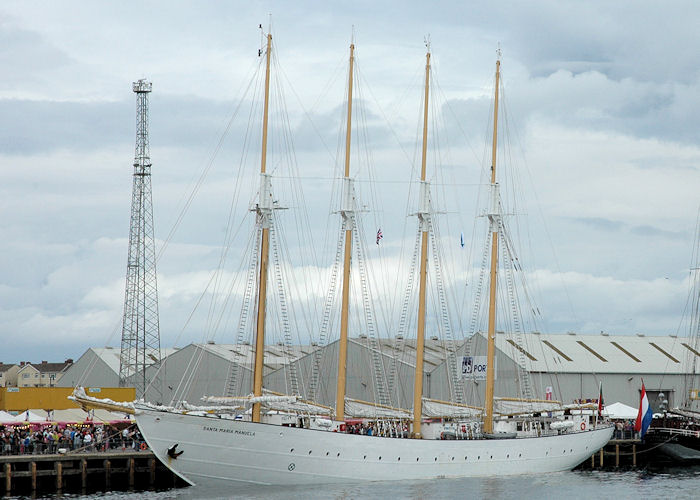 Photograph of the vessel  Santa Maria Manuela pictured at the Tall Ship Races, Hartlepool on 7th August 2010