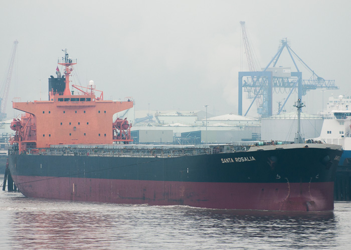 Photograph of the vessel  Santa Rosalia pictured departing Immingham on 20th July 2014