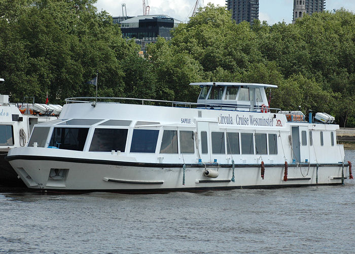Photograph of the vessel  Sapele pictured in London on 18th May 2008