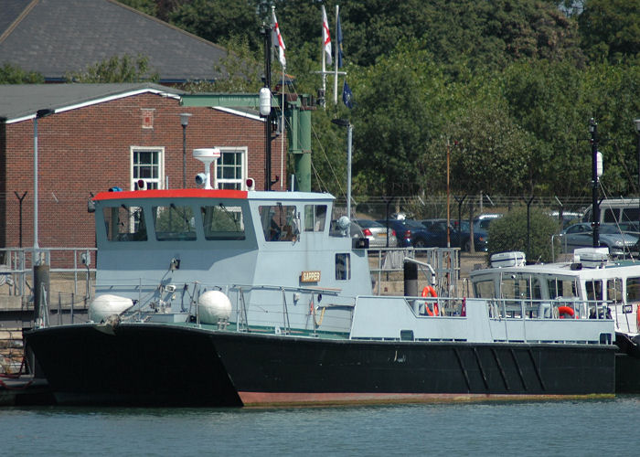 Photograph of the vessel  Sapper pictured at Whale Island in Portsmouth Harbour on 8th August 2006