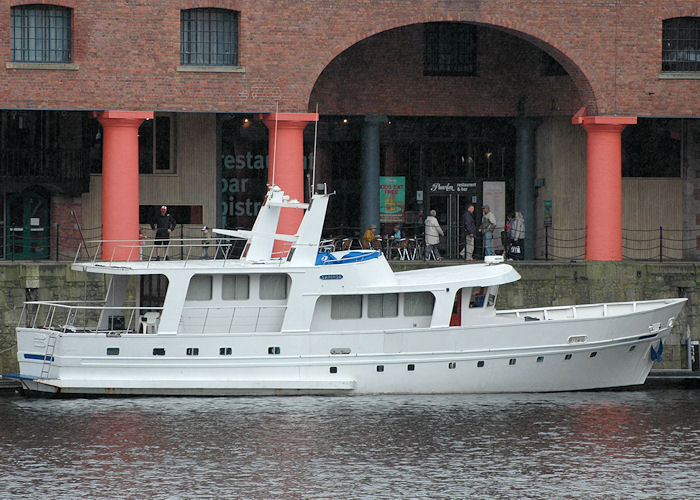 Photograph of the vessel  Sarinda pictured in Albert Dock, Liverpool on 31st July 2010