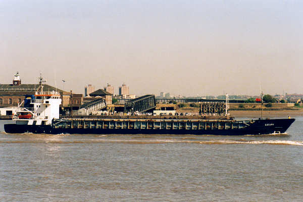 Photograph of the vessel  Saturn pictured passing Gravesend on 12th May 2001