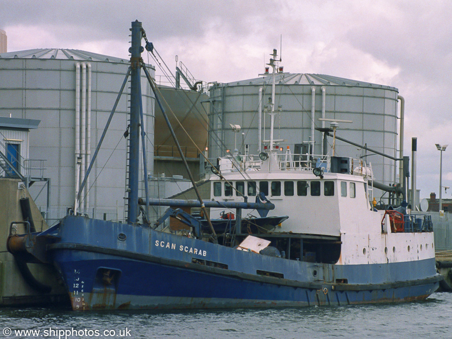 Photograph of the vessel  Scan Scarab pictured in Liverpool on 19th June 2004