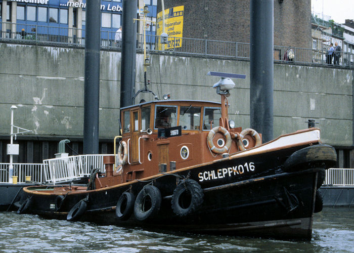 Photograph of the vessel  Schleppko 16 pictured in Hamburg on 27th May 1998