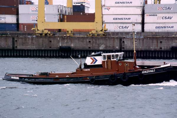 Photograph of the vessel  Schleppko 7 pictured in Hamburg on 29th May 2001