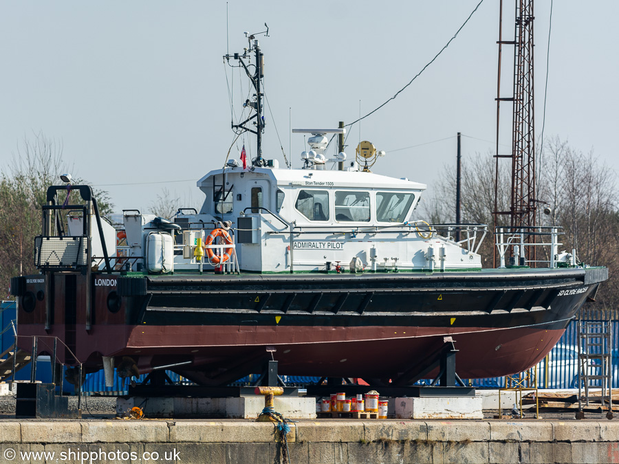 Photograph of the vessel pv SD Clyde Racer pictured in James Watt Dock, Greenock on 26th March 2022