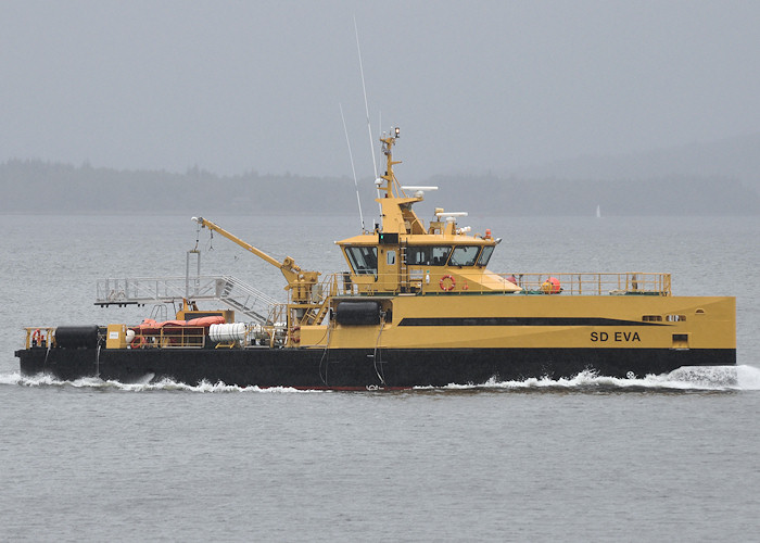 Photograph of the vessel  SD Eva pictured passing Greenock on 25th September 2011