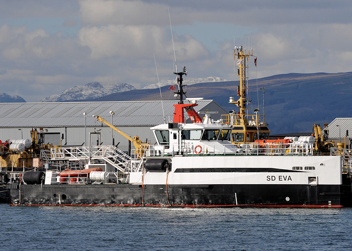 Photograph of the vessel  SD Eva pictured in Great Harbour, Greenock on 29th March 2013