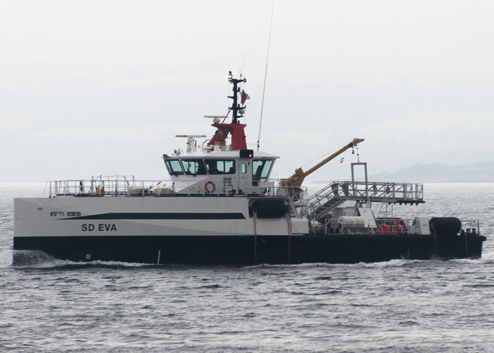 Photograph of the vessel  SD Eva pictured passing Greenock on 18th September 2014
