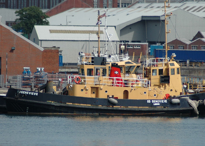 Photograph of the vessel  SD Genevieve pictured in Portsmouth Harbour on 13th June 2009