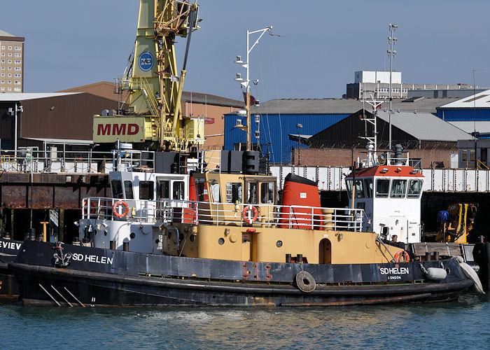 Photograph of the vessel  SD Helen pictured in Portsmouth Naval Base on 8th June 2013