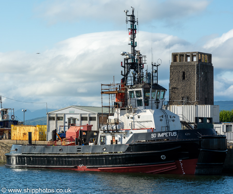 Photograph of the vessel  SD Impetus pictured in James Watt Dock, Greenock on 16th July 2021