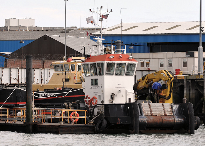 Photograph of the vessel  SD Inspector pictured in Portsmouth Naval Base on 20th July 2012