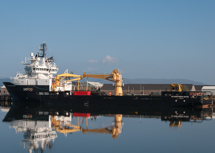 Photograph of the vessel  SD Northern River pictured in Great Harbour, Greenock on 21st September 2014