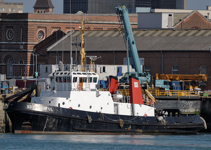 Photograph of the vessel  SD Powerful pictured in Portsmouth Naval Base on 8th June 2013