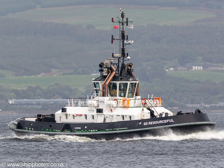 Photograph of the vessel  SD Resourceful pictured passing Greenock on 28th September 2023