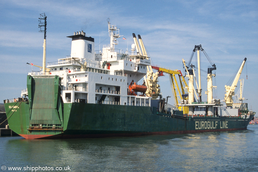 Photograph of the vessel  Sea Admiral pictured in Waalhaven, Rotterdam on 17th June 2002