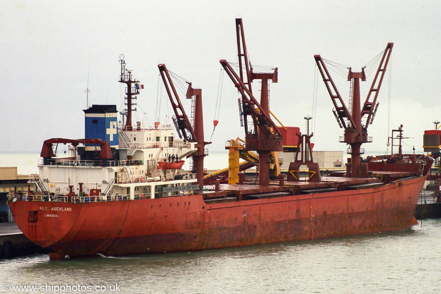 Photograph of the vessel  Sea Auckland pictured at Calais on 13th May 2003