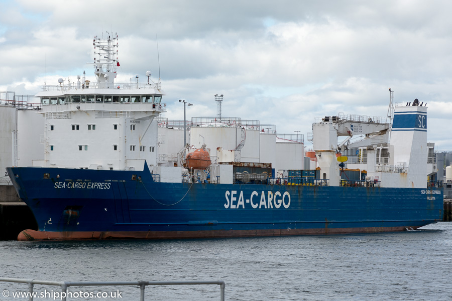 Photograph of the vessel  Sea-Cargo Express pictured at Aberdeen on 24th May 2015