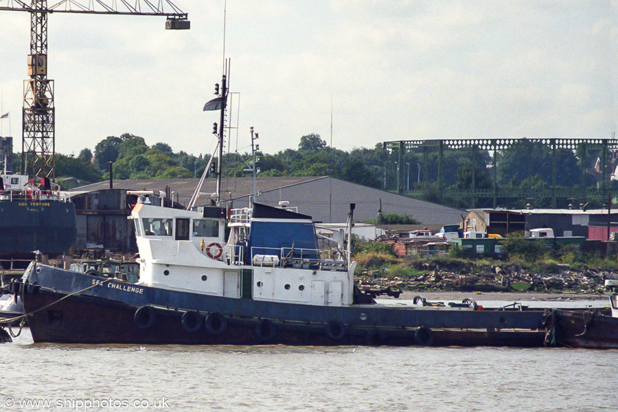 Photograph of the vessel  Sea Challenge pictured at Gravesend on 1st September 2001