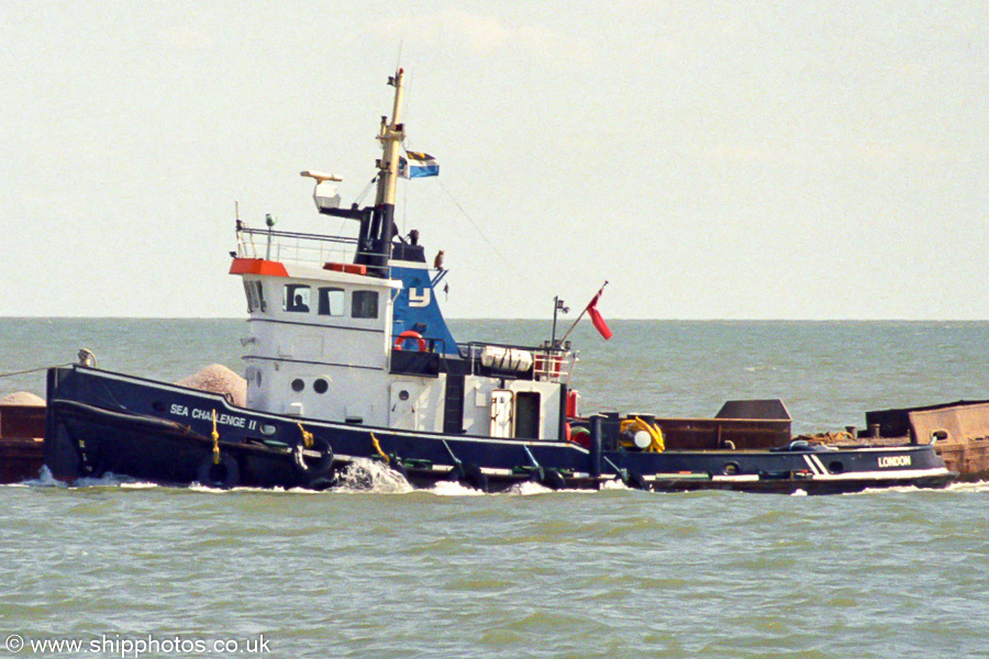Photograph of the vessel  Sea Challenge II pictured on the River Thames on 31st August 2002