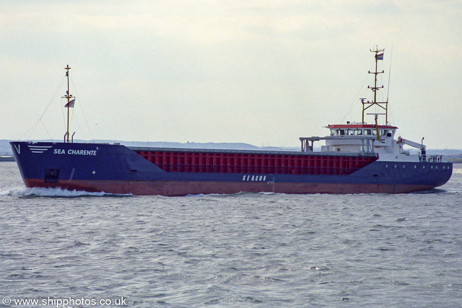 Photograph of the vessel  Sea Charente pictured on the River Thames on 31st August 2002