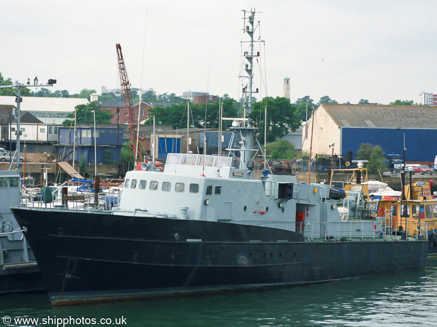 Photograph of the vessel HMAFV Seagull pictured at American Wharf, Southampton on 5th July 2003