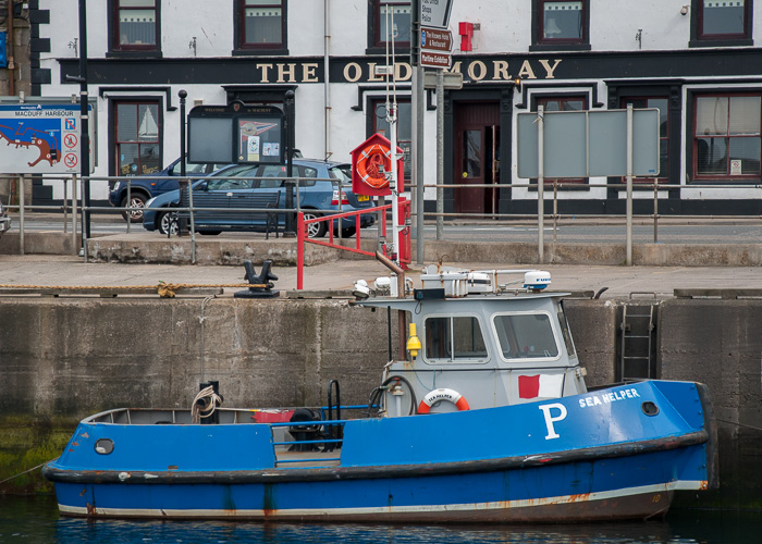 Photograph of the vessel  Sea Helper pictured at Macduff on 5th May 2014