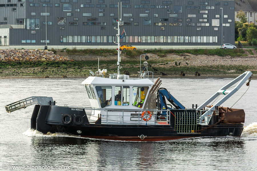 Photograph of the vessel  Sea Herald pictured at Aberdeen on 12th October 2021