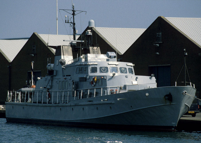 Photograph of the vessel HMCC Searcher pictured at Shoreham on 10th May 1998