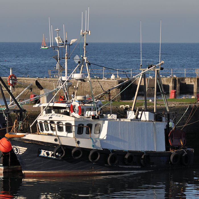 Photograph of the vessel fv Seaspray pictured at Port Seton on 6th November 2011