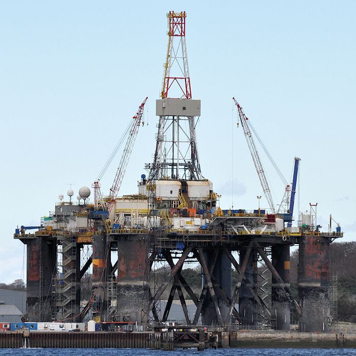 Photograph of the vessel  Sedco 704 pictured at Nigg on 5th May 2013