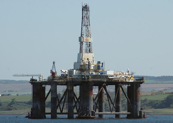 Photograph of the vessel  Sedco 712 pictured laid up in Cromarty Firth on 27th April 2011