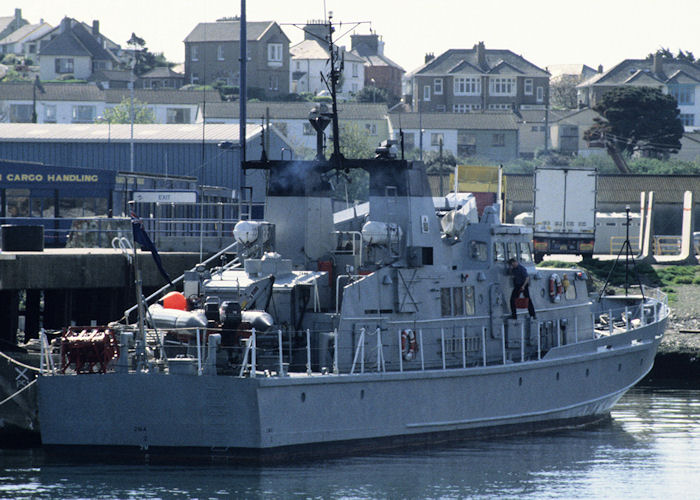 Photograph of the vessel HMCC Seeker pictured at Falmouth on 5th May 1996