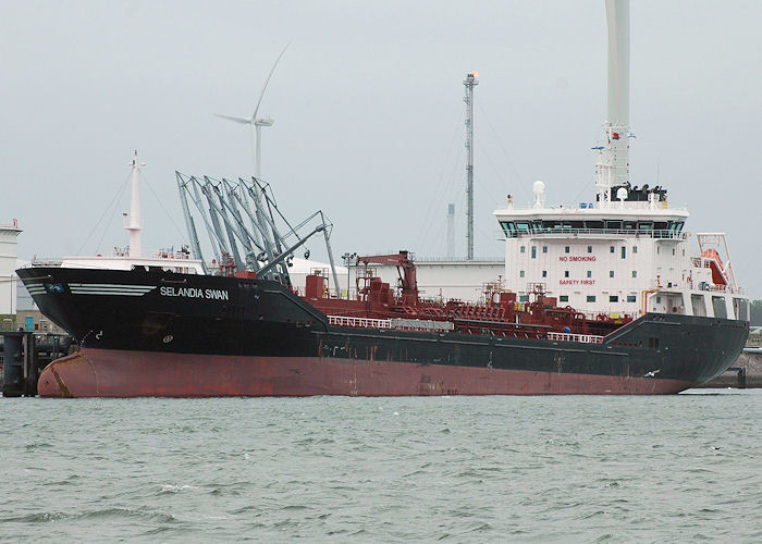 Photograph of the vessel  Selandia Swan pictured in 6e Petroleumhaven, Europoort on 20th June 2010