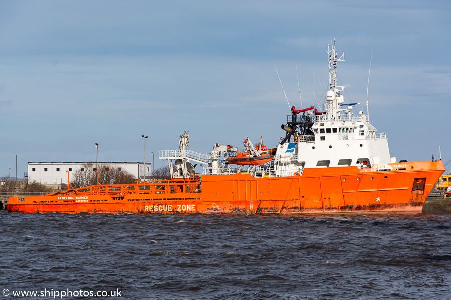 Photograph of the vessel  Sentinel Ranger pictured at Leith on 9th February 2019