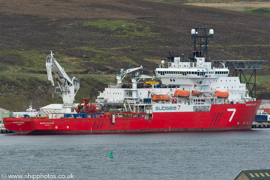 Photograph of the vessel  Seven Atlantic pictured at Lerwick on 18th May 2022
