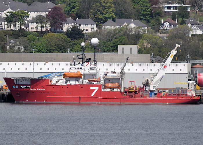 Photograph of the vessel  Seven Pelican pictured at Dundee on 16th May 2013
