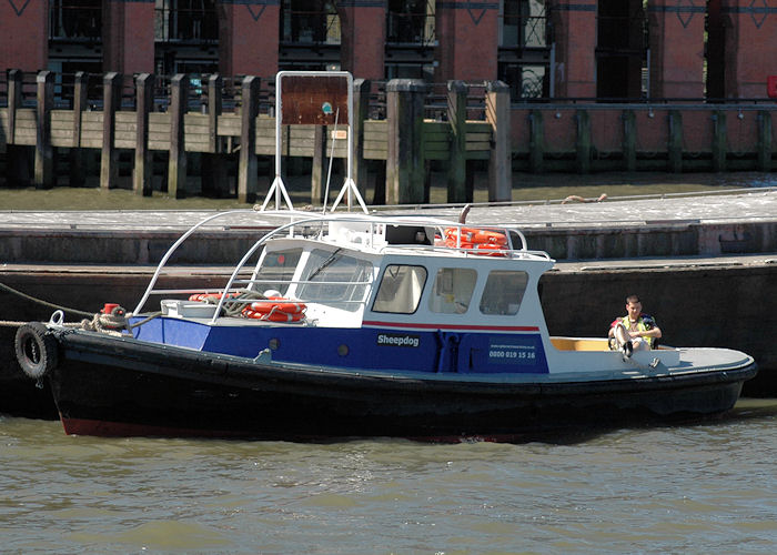 Photograph of the vessel  Sheepdog pictured in London on 23rd May 2010