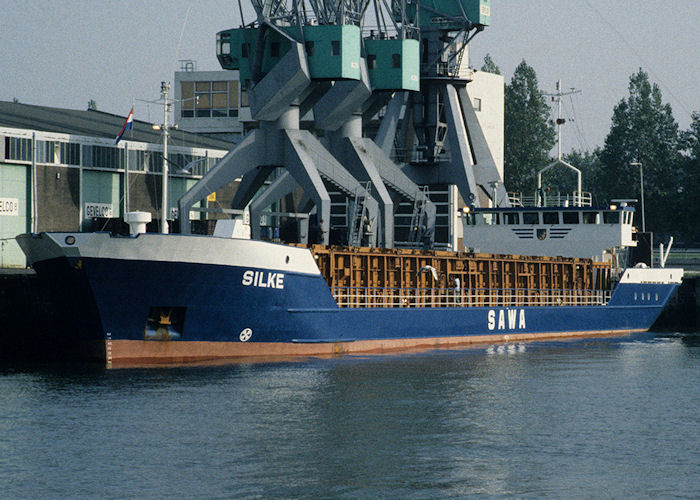 Photograph of the vessel  Silke pictured in Ijsselhaven, Rotterdam on 27th September 1992