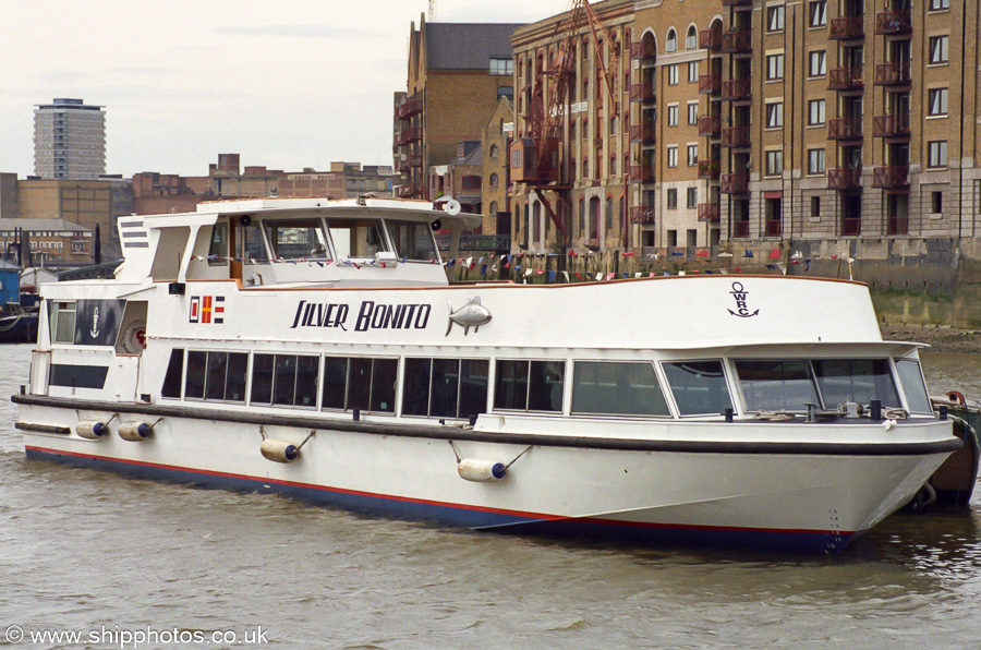 Photograph of the vessel  Silver Bonito pictured at Wapping on 22nd April 2002