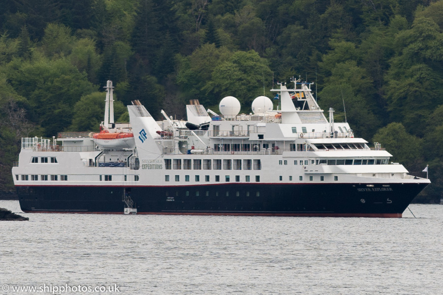 Photograph of the vessel  Silver Explorer pictured at Tobermory on 15th May 2016