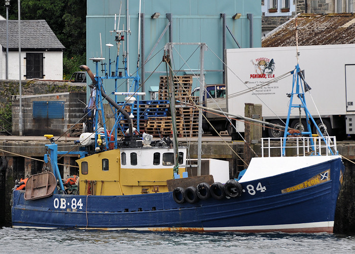 Photograph of the vessel fv Silver Fern pictured at Tarbert, Loch Fyne on 3rd June 2012